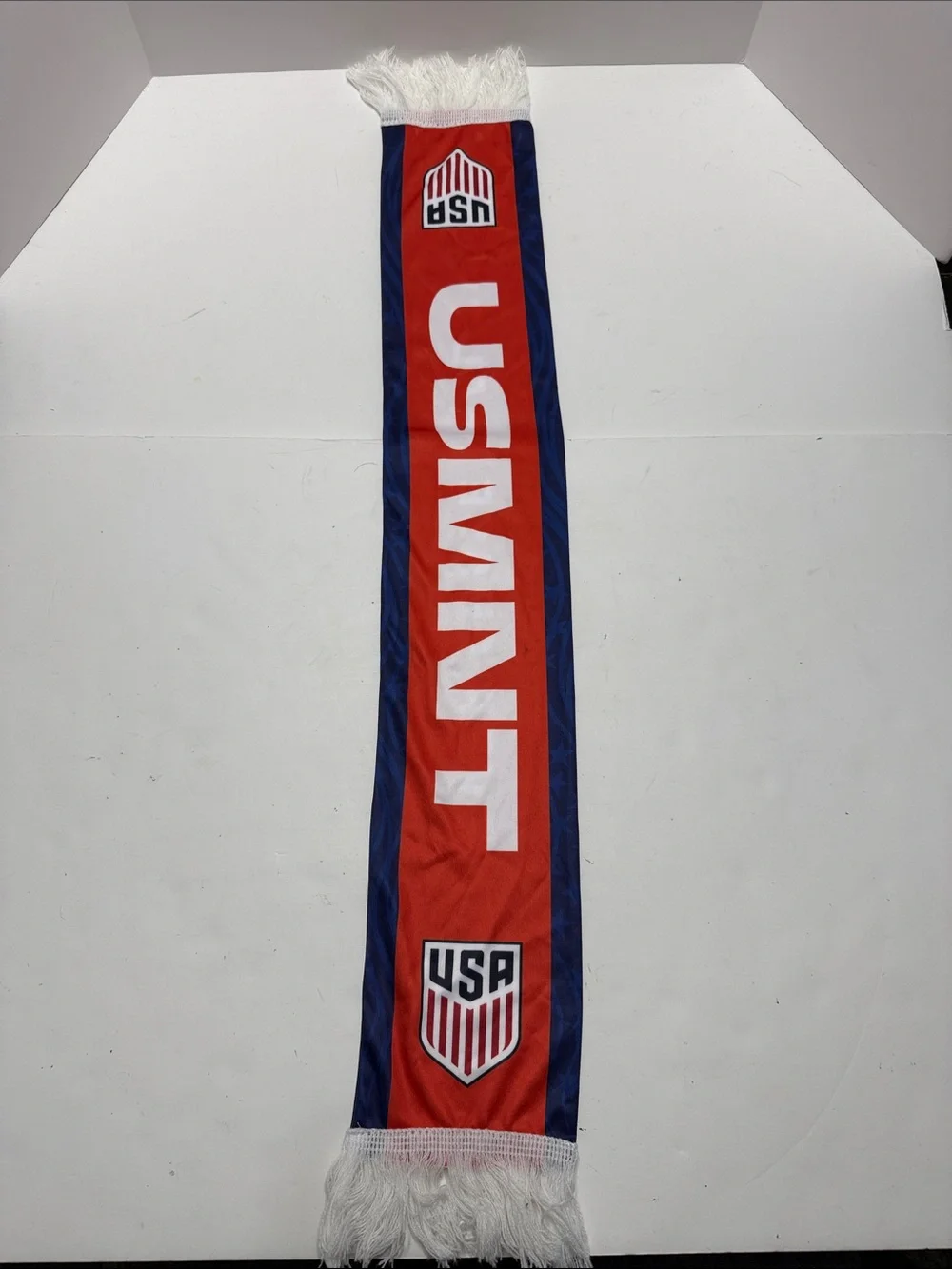 USA Mint Red and Navy Soccer Scarf